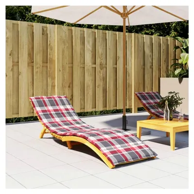 Produktbild von Sonnenliegen-Auflage Rot Karomuster 200x50x3 cm Oxford-Gewebe