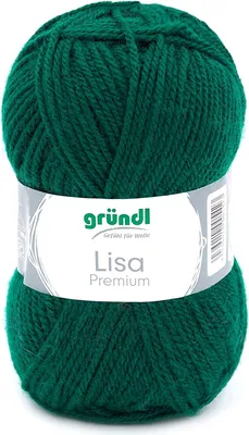 Produktbild von 50 Gramm Gründl Lisa Premium Uni 16 Tannengrün