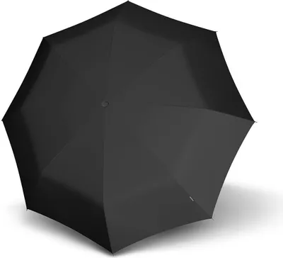 Produktbild von Knirps Taschenregenschirm Regenschirm Business Line Fiber T2 Duomatic Solid Black schwarz