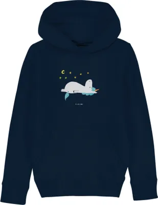 Produktbild von Mr. & Mrs. Panda Kinderpullover Einhorn Sternenhimmel 7-8 Jahre (122/128) - French Navy - Geschenk, Kapuzenpullover, Einhörner, Sweater, Sterne, Verrückt, Unicorn, Hoodie