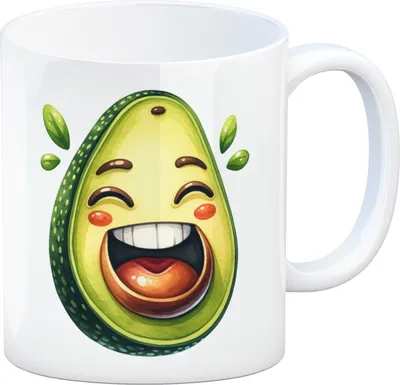 Produktbild von Lachende Avocado Kaffeebecher