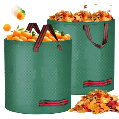 Image de Elzusha - Sac résistant pour déchets de jardin, avec poignées - Réutilisable