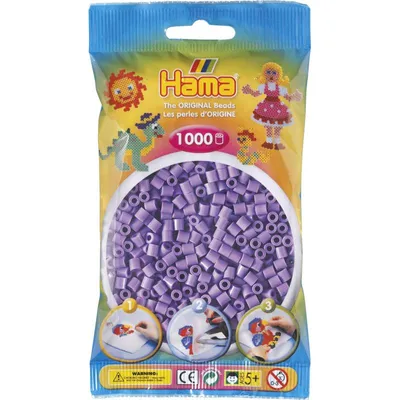 Produktbild von Hama 207-45 Perlen-Btl. 1000 Stck., pastell-lila
