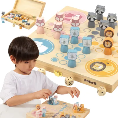 Image de Jeu chinois en bois Viga PolarB Ludo