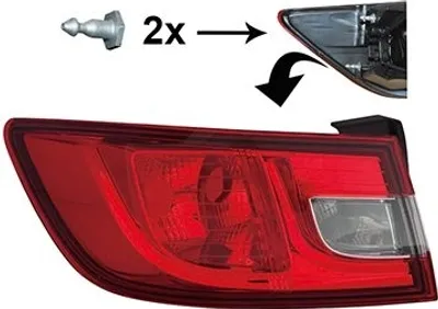 Immagine prodotto di VAN WEZEL Fanale posteriore sinistro esterno per RENAULT Clio IV hatchback (BH) CLIO IV furgone