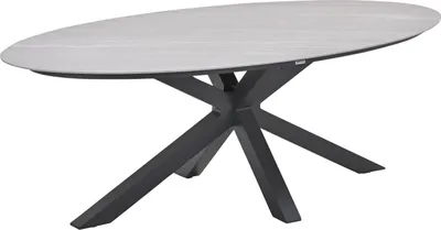 Produktbild von Garden Impressions Scotland Tisch - 230x115 cm - carbon black - Centostone Napoli sand