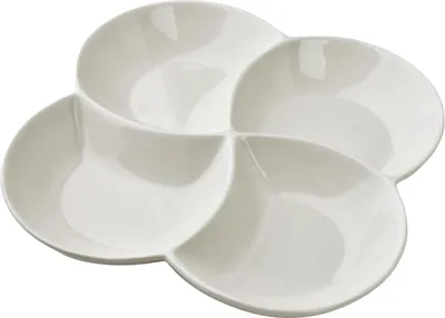 Produktbild von Servierschale 4-fach Porzellan MONDEX BASIC 22x22x3 cm Weiß 1 Stück
