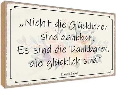 Produktbild von vianmo Holzschild 30x40 cm nicht glückliche sind dankbar Dekoration