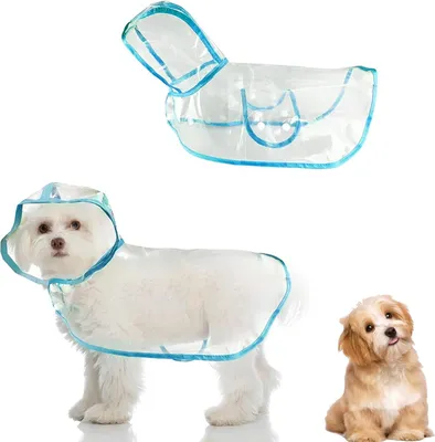 Produktbild von Famanu Regenponcho für Hunde und Katzen - Wasserdicht, Rot (M)