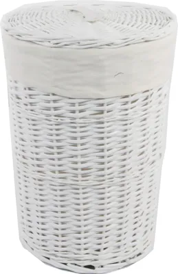 Produktbild von Kôš na bielizeň Práčovňa Willow White Round 34L Cover Lid D.32 H.47