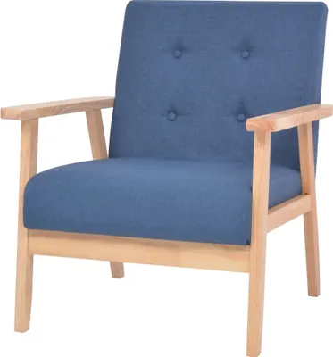 Produktbild von Sessel Blau Stoff , Klassische Sessel Design 2024