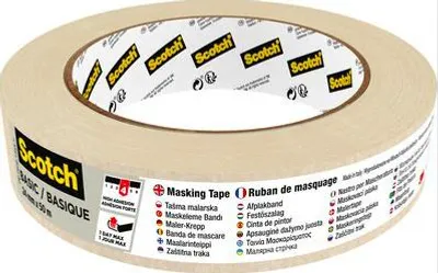 Productafbeelding van Scotch BASIC-2450N Scotch BASIC Kreppband beige 24,0 mm x 50,0 m 1 Rolle