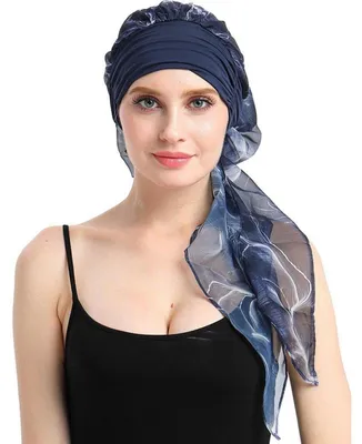 Produktbild von Kopftuch Bambus Viskose für Damen, Turban für Haarausfall, chemo hut, weich, atmungsaktiv