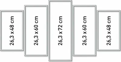 Produktbild von MNZ - Alurahmen Polyptychon Silber