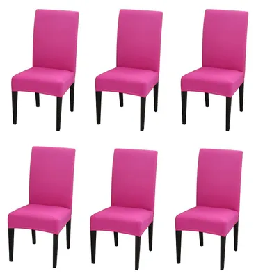 Image de Housses stretch pour chaises de salle à manger, lot de 2/4/6
