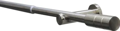 Obrázek produktu pro Gardinia Kreta válec 1 běžec Ø 16/19 mm vzhled nerezové oceli 190-340 cm