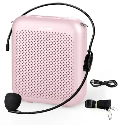 Produktbild von Stimmverstärker Megafon Lautsprecher - Tragbar mit Headset - 10 W - Akku