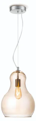 Produktbild von Pendellampe BELLO - 30cm amber Glas - E27 - 45cm hoch - 100cm Kabel