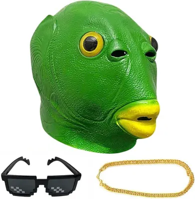 Productafbeelding van Latex dierenmaskerset, 3 stuks, geschikt voor Halloween en carnaval, cosplay accessoires