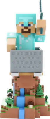 Produktbild von Minecraft Diamond Steve Cable Guy, 20 cm