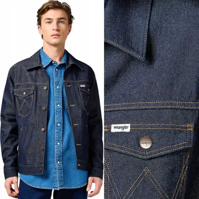 Produktbild von Wrangler Regular Jacket Rinsed Night Navy Denim Katana Jacket L