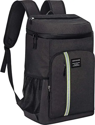 Produktbild von Wasserdicht kühltasche Rucksack Picknickrucksack für Camping und Wandern (Schwarz)