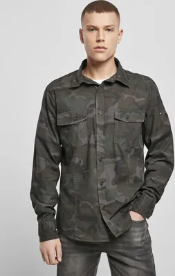 Produktbild von Brandit Slim Fit Langarm-Shirt Größe 3XL Farbe Wald