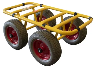 Produktbild von RAVENDO Plattenwagen Lasten Karre Transporthilfe Schwerlast Wagen PolyurethanRad 300kg