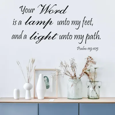 Imagen del producto de Adhesivos de pared con versículos bíblicos, citas cristianas, decoración religiosa