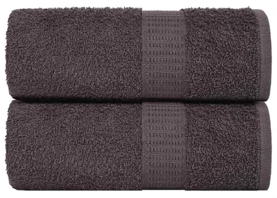 Immagine prodotto di vidaXL Asciugamani FROGN, 2 pezzi, antracite, 30x30 cm, 360 g/m²