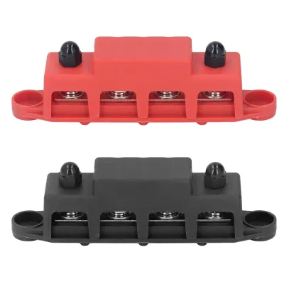 Obrázok produktu pre 2 ks napájací rozvádzač M8 skrutka 4 svorkovnice DC 48V 250A pre automobilový čln