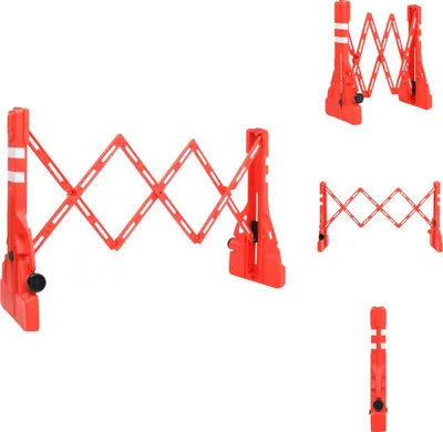 Obrázek produktu pro vidaXL Skládací zábrana červená 210x50x105 cm - Dopravní značení
