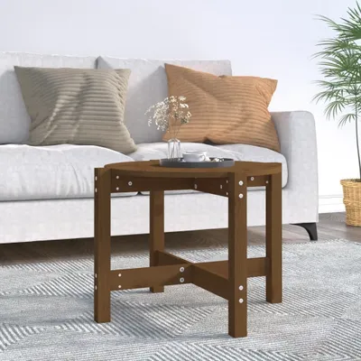 Obrázek produktu pro Maison Exclusive – konferenční stolek medově hnědý Ø 62,5 x 45 cm masivní borovice
