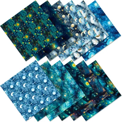 Produktbild von 27 Blatt 12 Designs Scrapbook-Papier, 15cm Bunter Bastel-Scrapbooking-Papierblock, Einseitig Bedruckte Bastelpapiere Für Scrapbooking, Kartenherstellung, Dekoration (Farbe 4)