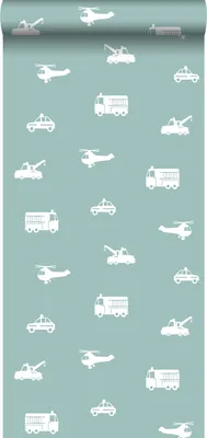 Immagine prodotto di Carta da parati Walls4You veicoli blu - 935284 - 53 cm x 10,05 m