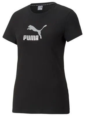 Zdjęcie produktu dla Puma – damska koszulka z krótkim rękawem Brand Love Metallic Logo Tee XS