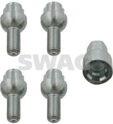 Produktbild von SWAG Felgenschlösser SW17 SW19 49mm Länge passend für MERCEDES-BENZ C-Klasse Limousine (W203) 190 (W201) C-Klasse T-modell (S203) für VW GOLF III
