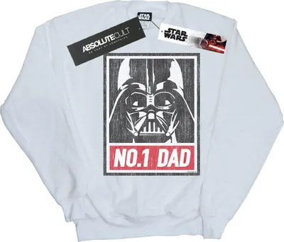 Produktbild von Star Wars - "Number One Dad" Sweatshirt für Herren BI45719 (XL) (Weiß)