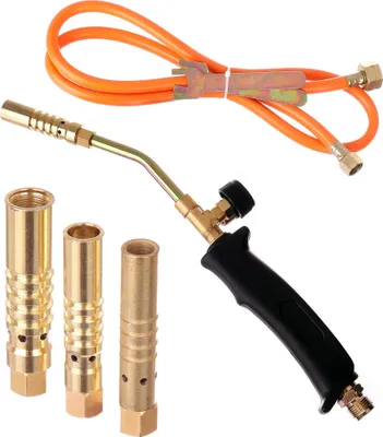 Zdjęcie produktu dla Krótki pistolet lutowniczy (30 cm) + 3 dysze + wąż 1,5 m