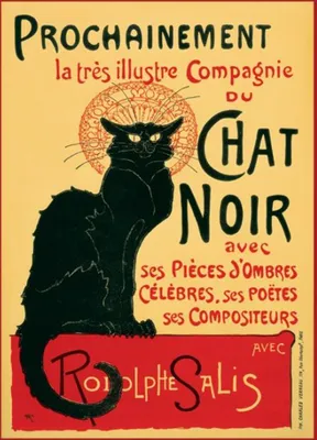 Immagine prodotto di Steinlen Tournee du Chat Noir - Stampa poster - Dimensioni 40x50 cm
