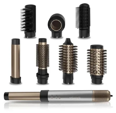 Produktbild von Cecotec Bamba CeramicCare AirGlam, Multistyler, Warm, Tasten, Gerade fassförmig, Blau, 1,8 m