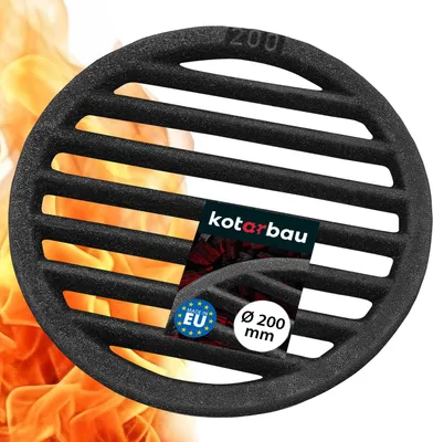 Produktbild von KOTARBAU Kaminrost Ø 20 cm Rundrost Kaminofen Ascherost Tafelrost Rost Ofengitter Kamin Ersatzteile Zubehör Gussrost Ofenrost Grillkamin Rund