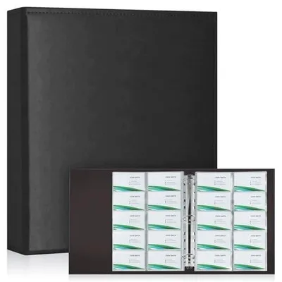 Zdjęcie produktu dla Organizer na wizytówki 600 kart 30 stron A4 segregator