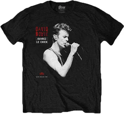 Obrázok produktu pre David Bowie - Tričko "Dallas '95" pre mužov/dámy Uni RO3137 (S) (Black)