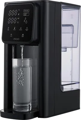 Produktbild von MOA Heißwasserspender 3L mit Temperaturregelung - Instant Wasserkocher - 45-100°C - Milchfunktion - Heißwasserzapfhahn - BPA-frei - Schwarz
