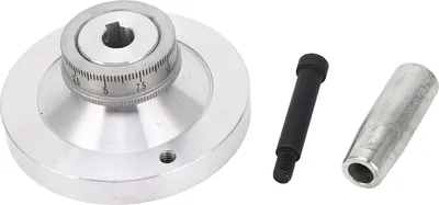 Image de Volant de tour 80mm en alliage d'aluminium avec manivelle pour mini tours 7x12 7x14 0618 CJ18A