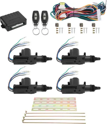 Image de Kit de verrouillage centralisé Système d'entrée sans clé à télécommande 12 V avec indicateur LED et 2 contrôleurs
