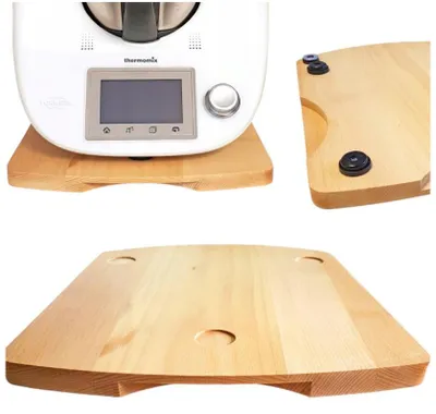 Image de Planche de glisse pour accessoires Thermomix TM6 & TM5 en bois de hêtre - EU