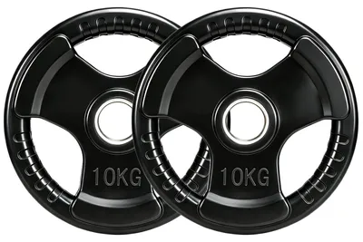 Produktbild von SPORTNOW 2er-Set Olympiascheiben 2 x 10 KG Gewichtsscheiben für Gewichtheben