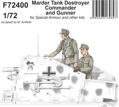 Productafbeelding van Marder tankjager, commandant en kanonier, schaal 1/72